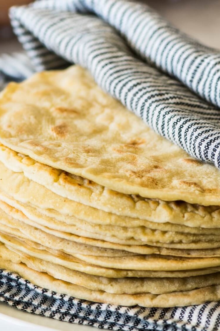 These paleo tortillas are made with coconut flour, tapioca, sea salt, almond milk, and organic brown eggs. | peteandgerrys.com 