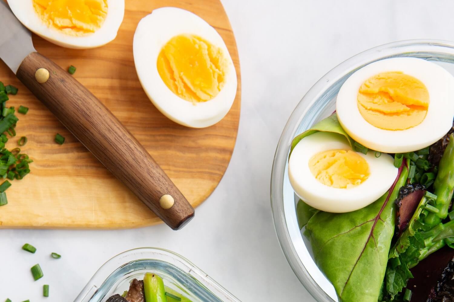 Perfect hard-boiled eggs start with farm-fresh organic eggs, simmered in shell for 12 minutes, then carefully transferred to an ice bath, for easier peeling. | peteandgerrys.com 